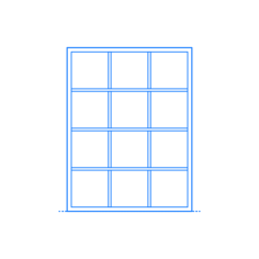 Furniture Bookcases Ikea Kallax Shelf Unit 3X4 Editable Svg Line Art, Free Vectors File